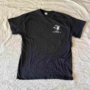 Gildan Black Tee with Salem Massachusetts Witch Graphic